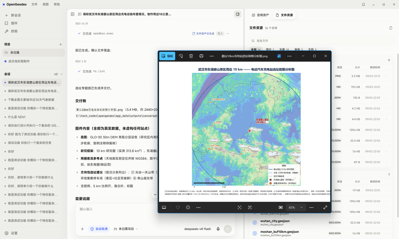 OpenGeodex 生成效果：选址分析